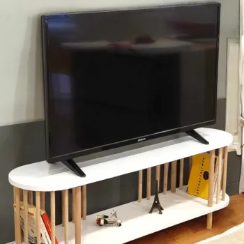 Comoda TV, Hanah Home, Peka-0112, 120x43x30 cm, PAL, Alb imagine
