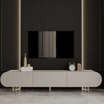 Comoda TV, Hanah Home, Regulus 200, 200x49x30 cm, MDF LAMINAT, Gresie imagine