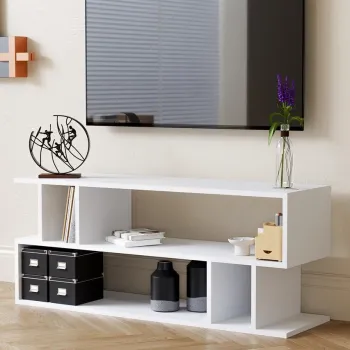 Comoda TV, Hanah Home, Selya, 120x50x35 cm, PAL, Alb imagine