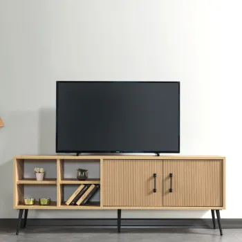 Comoda TV, Hanah Home, Sile 3610, 160x60x35 cm, PAL, Maro imagine