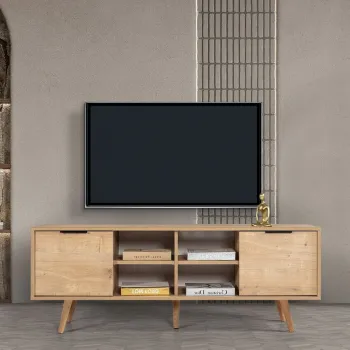 Comoda TV, Hanah Home, Sina 3622, 160x59x35 cm, PAL, Maro imagine