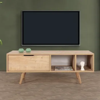 Comoda TV, Hanah Home, Venus 3342, 130x46x35 cm, PAL, Maro imagine