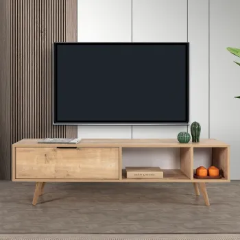 Comoda TV, Hanah Home, Venus 3642, 160x46x35 cm, PAL, Maro imagine