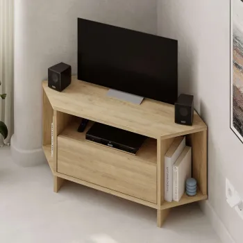 Comoda TV, Hanah Home, Viva, 95.7x45x35.4 cm, PAL, Maro imagine