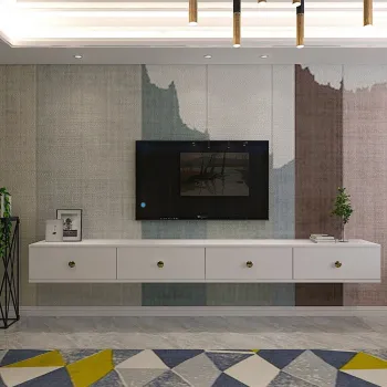 Comoda TV, Hanah Home, Zuzu Double, PAL , Alb imagine