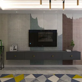 Comoda TV, Hanah Home, Zuzu Double, PAL , Antracit imagine