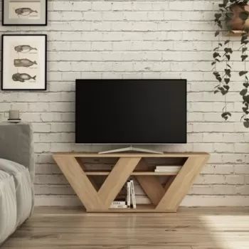 Comoda TV, Homitis, Pipralla - Oak, 40x110x30 cm imagine