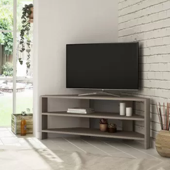 Comoda TV, Homitis, Thales Corner, 114x45x36 cm, Mocha usoara imagine