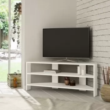 Comoda TV, Homitis, Thales Corner - White, 36x114x45 cm imagine