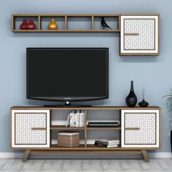 Comoda TV, Hommy Craft, Ayla, Nuc / Alb imagine