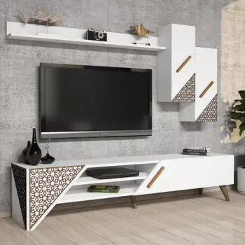 Comoda TV, Hommy Craft, Beril, Alb imagine