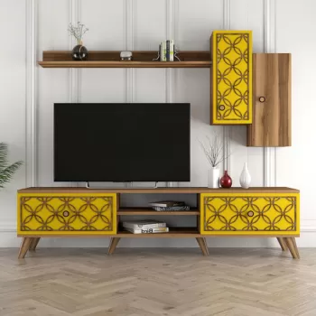 Comoda TV, Hommy Craft, Class S, Nuc / Galben imagine