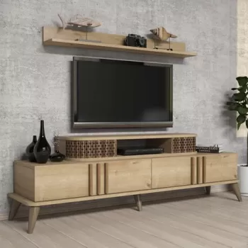 Comoda TV, Hommy Craft, Eyl?l, 120x11.8x16 cm, Stejar imagine