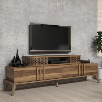 Comoda TV, Hommy Craft, Eylul, 168x39x51 cm, PAL, Maro imagine