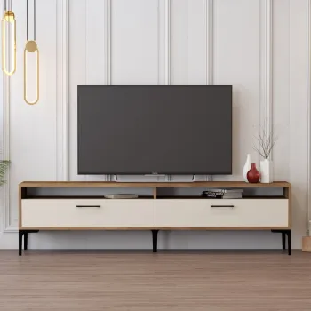 Comoda TV, Hommy Craft, Istanbul 2, 180x35x47 cm, PAL, Maro/Crem imagine