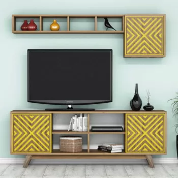 Comoda TV, Hommy Craft, ?nci, Nuc / Galben imagine