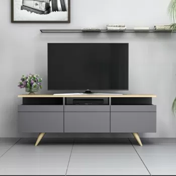 Comoda TV, Inarch, Berlin 150, Antracit / Stejar imagine