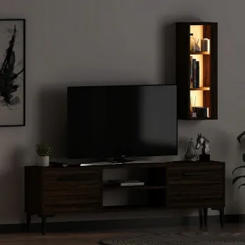 Comoda TV, Inarch, Bien, 150x48x29.6 cm, PAL, Maro imagine