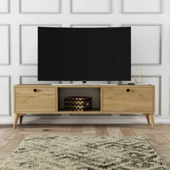 Comoda TV, Mezza, S?ena 1216, 138x42.6x29.5 cm, Stejar imagine