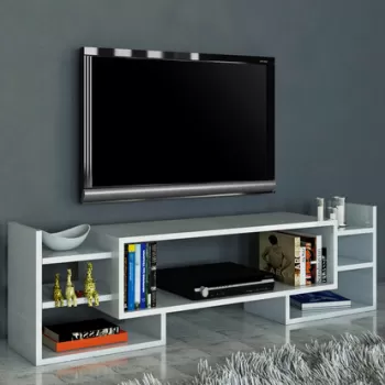 Comoda TV, Moblert, Sema, 115x38.2x29.6 cm, Alb imagine