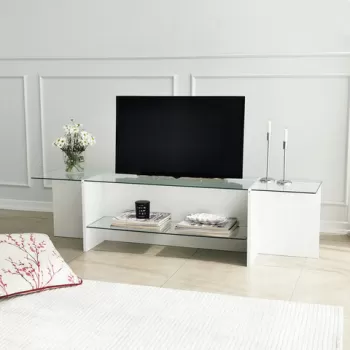 Comoda TV, Neostill, Escape, 158x40x35 cm, Alb imagine