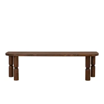 Comoda TV, Neostill, Ida, 140x40x35 cm, Lemn masiv, Maro imagine