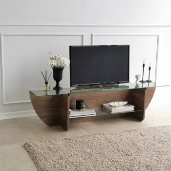 Comoda TV, Neostill, Lily, 158x40x35 cm, Nuc imagine