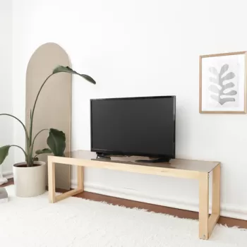 Comoda TV, Neostill, Via, 130x40x40 cm, Natural imagine