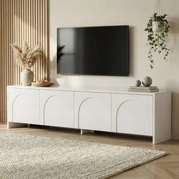 Comoda TV, Nordure, Aurelia, 180x45x32 cm, Alb imagine