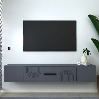 Comoda TV, Olivia, Kodaks L2, Antracit imagine