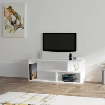 Comoda TV, Puqa Design, Cafu, 100x40x29.6 cm, PAL, Alb imagine