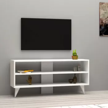 Comoda TV, Puqa Design, One, 120x50x29.6 cm, PAL, Alb imagine