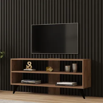 Comoda TV, Puqa Design, One, 120x50x29.6 cm, PAL, Maro imagine