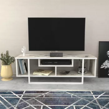 Comoda TV, Retricy, Asal 120, 120x35.2x40.2 cm, PAL, Alb imagine