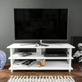 Comoda TV, Retricy, Pueblo, 120x44.6x47.4 cm, PAL, Alb imagine