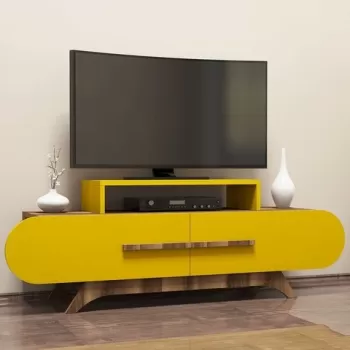 Comoda TV Rose, Hommy Craft, 145x36.8x49.8 cm, galben imagine