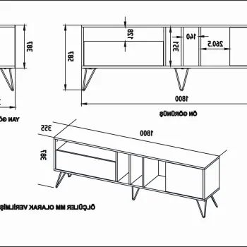 Comoda TV, Zena Home, Mistico (180), PAL, Efes / Aur imagine