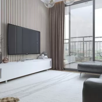 Comoda TV, Zena Home, Nehi, PAL, Alb imagine