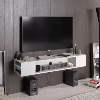 Comoda TV, Zena Home, Peti, PAL, Alb imagine