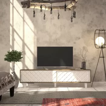 Comoda TV, Zena Home, Rob, PAL, Stejar / Alb imagine