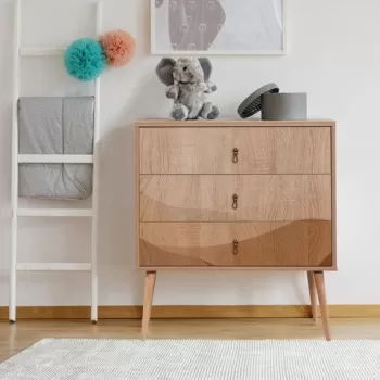 Comoda, Vella, City Desert, 80 x 89 x 40 cm, pal melaminat, multicolor imagine