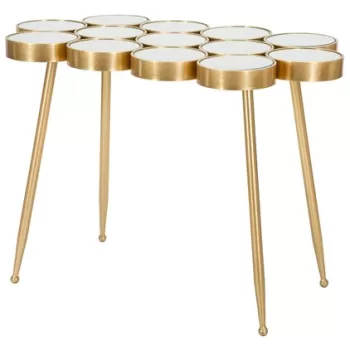 Consola, Buttle, Mauro Ferretti, 100 x 55 x 70 cm, fier/MDF/oglinda, auriu imagine