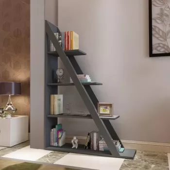 Corp biblioteca, Arnetti, Arven, 100x150x29.5 cm, PAL, Antracit imagine