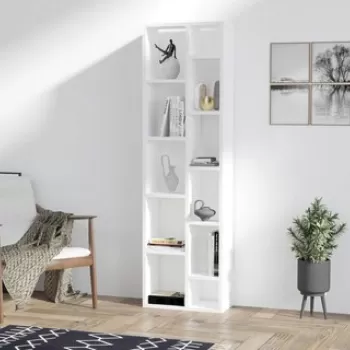 Corp biblioteca, Asse Home, Tomi, 44.4x150x19.6 cm, Alb imagine