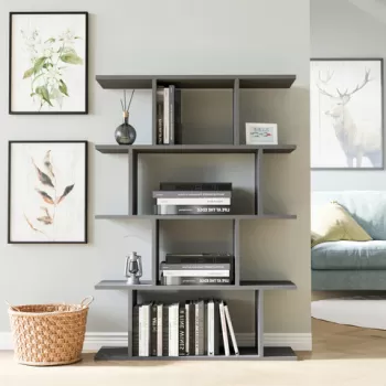 Corp biblioteca, Colman, Harmon, 90x25x127.4 cm, Antracit imagine