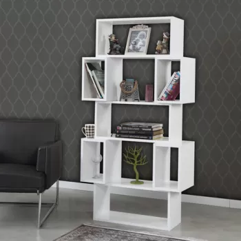 Corp biblioteca, Comforty, Box, 84x160x30 cm, Alb imagine