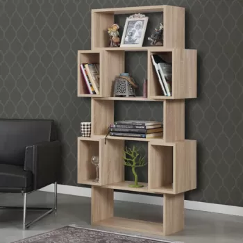 Corp biblioteca, Comforty, Box, 84x160x30 cm, Stejar deschis imagine