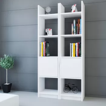 Corp biblioteca, Decorotika, Esbi 102, 66.2x150x29.5 cm, Alb imagine