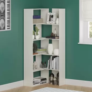 Corp biblioteca, Decorotika, Save, 140x180x29.5 cm, Alb imagine