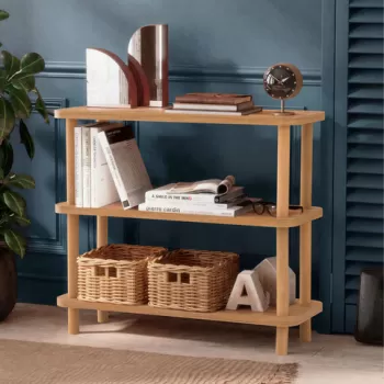 Corp biblioteca, Dora, Step, 80x75x28 cm, Pinul Atlantic imagine